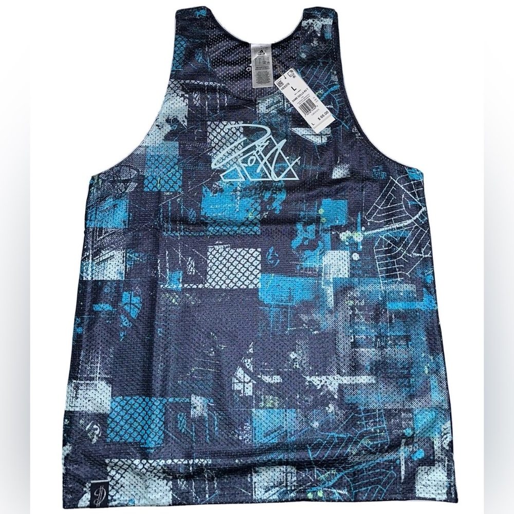 Adidas DAME DOLLA RV T Tank Top - Men- Large Reversible